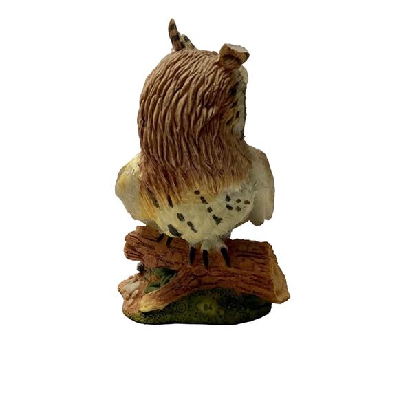 The Franklin Mint Long Eared Owl Vintage Resin Figurine - Picture 4 of 7